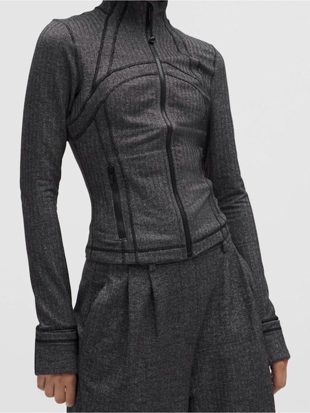 lululemon Define Cropped Jacket Herringbone
